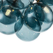 Load image into Gallery viewer, Cluster Blue Glass Globe Bubble Semi Flush Mount

