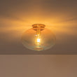 Load image into Gallery viewer, Scandinavian 1-Light Ombre Colored Glass Round Semi Flush
