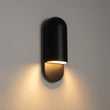 Load image into Gallery viewer, Contemporary Simple Black Metal Oval Outdoor Wall Light
