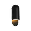 Load image into Gallery viewer, Contemporary Simple Black Metal Oval Outdoor Wall Light
