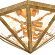 Load image into Gallery viewer, Diamond Vintage Brass Textured Glass Cage Ceiling Light

