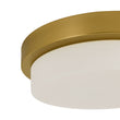Load image into Gallery viewer, Dimmable LED Round Gold Milky White Glass Flush Mount Light
