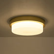 Load image into Gallery viewer, Dimmable LED Round Gold Milky White Glass Flush Mount Light
