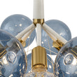 Load image into Gallery viewer, Dimmable Cluster Dusty Blue Glass Globe Bubble Chandelier
