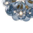 Load image into Gallery viewer, Dimmable Cluster Dusty Blue Glass Globe Bubble Chandelier
