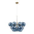 Load image into Gallery viewer, Dimmable Cluster Dusty Blue Glass Globe Bubble Chandelier
