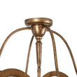 Load image into Gallery viewer, Distressed Gold Bronze Candle Style Square Cage Ceiling Light
