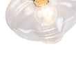 Load image into Gallery viewer, Farmhouse 1-Light Black Layered Clear Glass Semi Flush Mount
