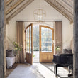 Load image into Gallery viewer, Farmhouse 4-Light Vintage Aged Brass Metal Square Cage Pendant
