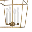 Load image into Gallery viewer, Farmhouse 4-Light Vintage Aged Brass Metal Square Cage Pendant
