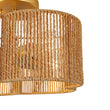 Load image into Gallery viewer, Farmhouse Coastal Woven Rope Quatrefoil Scalloped Ceiling Light
