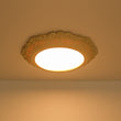 Load image into Gallery viewer, Farmhouse Beige Carved Resin LED Flush Mount Ceiling Light
