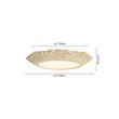 Load image into Gallery viewer, Farmhouse Beige Carved Resin LED Flush Mount Ceiling Light
