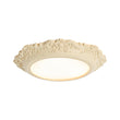 Load image into Gallery viewer, Farmhouse Beige Carved Resin LED Flush Mount Ceiling Light
