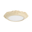 Load image into Gallery viewer, Farmhouse Beige Carved Resin LED Flush Mount Ceiling Light
