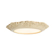 Load image into Gallery viewer, Farmhouse Beige Carved Resin LED Flush Mount Ceiling Light
