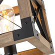 Load image into Gallery viewer, Farmhouse Rectangle Wood Cage Semi Flush Kitchen Island Light
