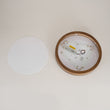 Load image into Gallery viewer, Farmhouse Walnut Dimmable LED Round Flush Mount Light
