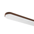 Load image into Gallery viewer, Farmhouse Walnut Grain Dimmable LED Long Oval Flush Mount Light
