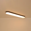 Load image into Gallery viewer, Farmhouse Walnut Grain Dimmable LED Long Oval Flush Mount Light
