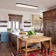 Load image into Gallery viewer, Farmhouse Walnut Grain Dimmable LED Long Oval Flush Mount Light
