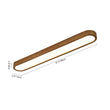 Load image into Gallery viewer, Farmhouse Walnut Wooden Dimmable LED Long Oval Ceiling Light

