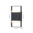 Load image into Gallery viewer, Farmhouse Waterproof Dimmable LED Square Outdoor Wall Lamp
