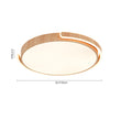 Load image into Gallery viewer, Farmhouse Wood Grain Dimmable LED Round Flush Mount
