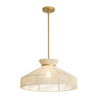 Load image into Gallery viewer, French Country Bleached String Round Woven Cage Pendant
