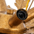 Load image into Gallery viewer, French Country Gilde Gold Metal Botanical Cage Ceiling Light
