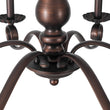 Load image into Gallery viewer, French Farmhouse Aged Bronze Candle Style Dual Mount Chandelier
