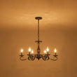 Load image into Gallery viewer, French Farmhouse Aged Bronze Candle Style Dual Mount Chandelier
