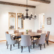 Load image into Gallery viewer, French Farmhouse Aged Bronze Candle Style Dual Mount Chandelier
