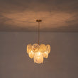 Load image into Gallery viewer, French Luxury Opal Swirl Glass Round Tiered Chandelier
