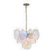 Load image into Gallery viewer, French Luxury Opal Swirl Glass Round Tiered Chandelier
