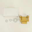 Load image into Gallery viewer, Vintage 2-Light Fabric Square Brass Wall Lamp
