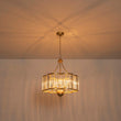 Load image into Gallery viewer, French Country Rusty Silver 6-Light Crystal Cage Chandelier
