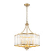 Load image into Gallery viewer, French Country Rusty Silver 6-Light Crystal Cage Chandelier
