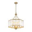 Load image into Gallery viewer, French Country Rusty Silver 6-Light Crystal Cage Chandelier
