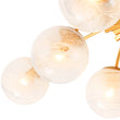 Load image into Gallery viewer, Glam 12-Light Sputnik Milky Mist Glass Bubble Semi Flush
