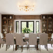 Load image into Gallery viewer, Glam 12-Light Sputnik Milky Mist Glass Bubble Semi Flush
