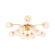 Load image into Gallery viewer, Glam 12-Light Sputnik Milky Mist Glass Bubble Semi Flush
