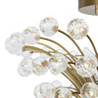 Load image into Gallery viewer, Glam 4-Light Brass Faceted Crystal Sunburst Flush Mount
