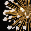 Load image into Gallery viewer, Glam 6-Light Marble Accents Sphere Firework Chandelier
