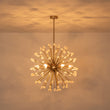 Load image into Gallery viewer, Glam 6-Light Marble Accents Sphere Firework Chandelier
