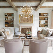 Load image into Gallery viewer, Glam 6-Light Marble Accents Sphere Firework Chandelier

