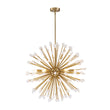 Load image into Gallery viewer, Glam 6-Light Marble Accents Sphere Firework Chandelier
