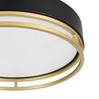 Load image into Gallery viewer, Gold Ring Accent Black Round Dimmable LED Ceiling Light
