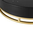 Load image into Gallery viewer, Gold Ring Accent Black Round Dimmable LED Ceiling Light
