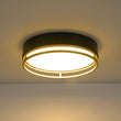 Load image into Gallery viewer, Gold Ring Accent Black Round Dimmable LED Ceiling Light
